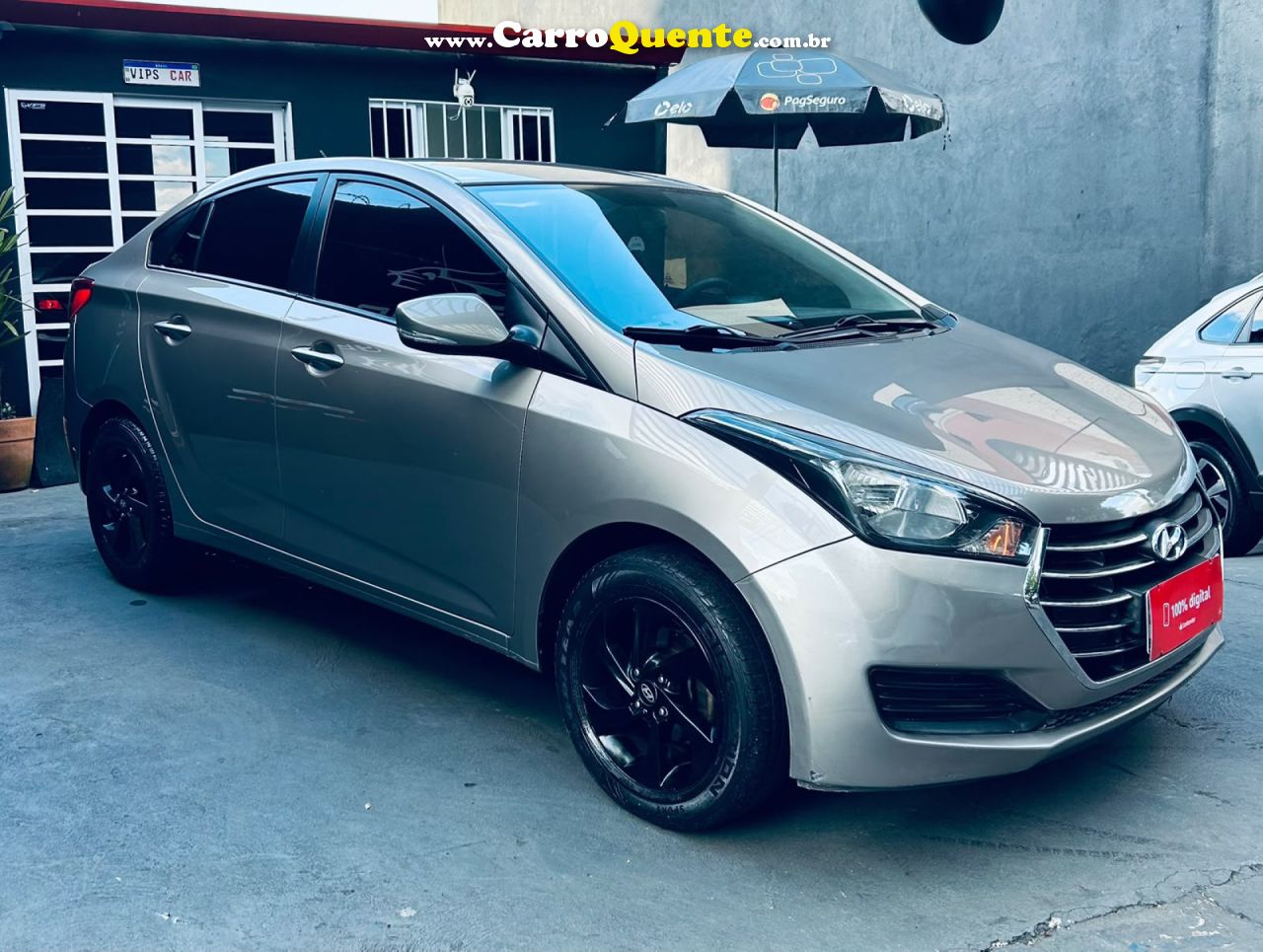 HYUNDAI   HB20S C.PLUSC.STYLE1.0 FLEX 12V MEC. 4P   PRATA 2018 1.0 FLEX - Loja