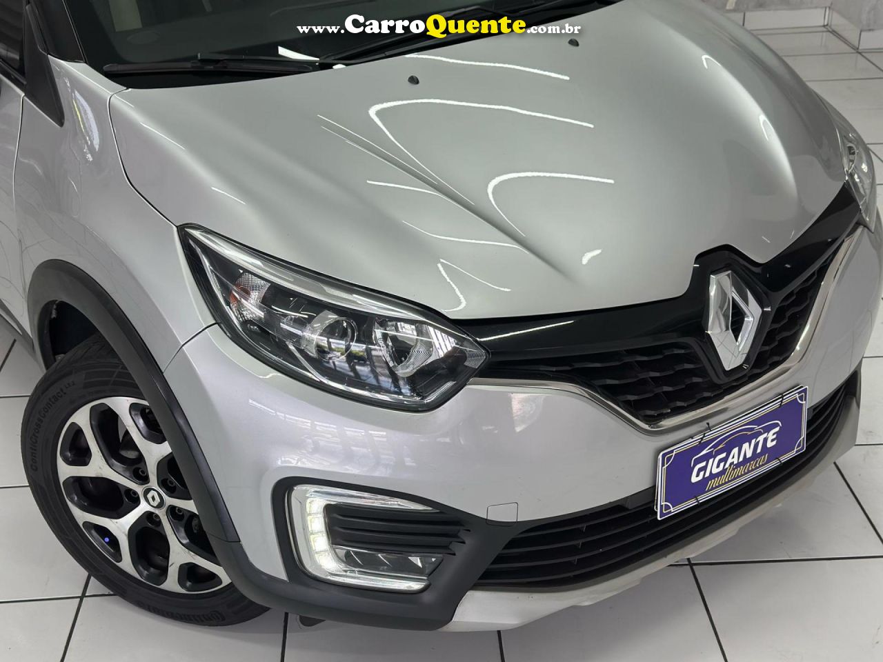 RENAULT   CAPTUR INTENSE 1.6 16V FLEX 5P AUT.   PRATA 2021 1.6 FLEX - Loja