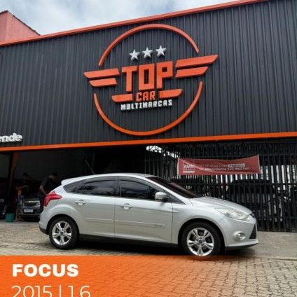 FORD   FOCUS 1.6 S1.6 SE FLEX 16V 5P AUT   PRATA 2015 1.6 FLEX