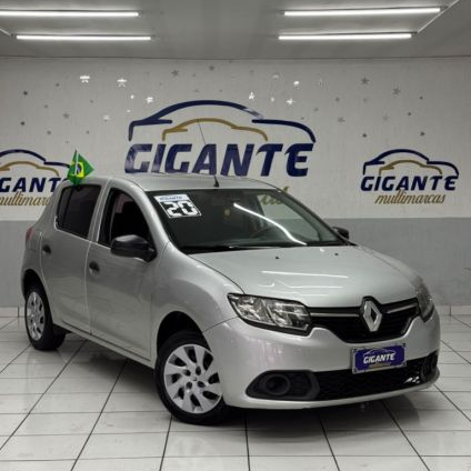 RENAULT   SANDERO AUTHENTIQUE FLEX 1.0 12V 5P   PRATA 2020 1.0 FLEX