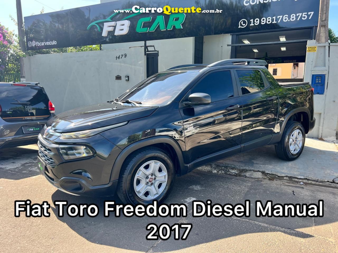 FIAT   TORO FREEDOM 2.0 16V 4X2 TB DIESEL MEC.   PRETO 2017 2.0 DIESEL - Loja