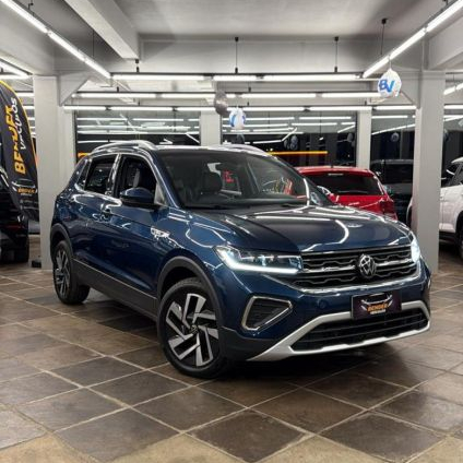 VOLKSWAGEN   T-CROSS HIGHLINE 1.4 TSI FLEX 16V 5P AUT   AZUL 2025 1.4 FLEX