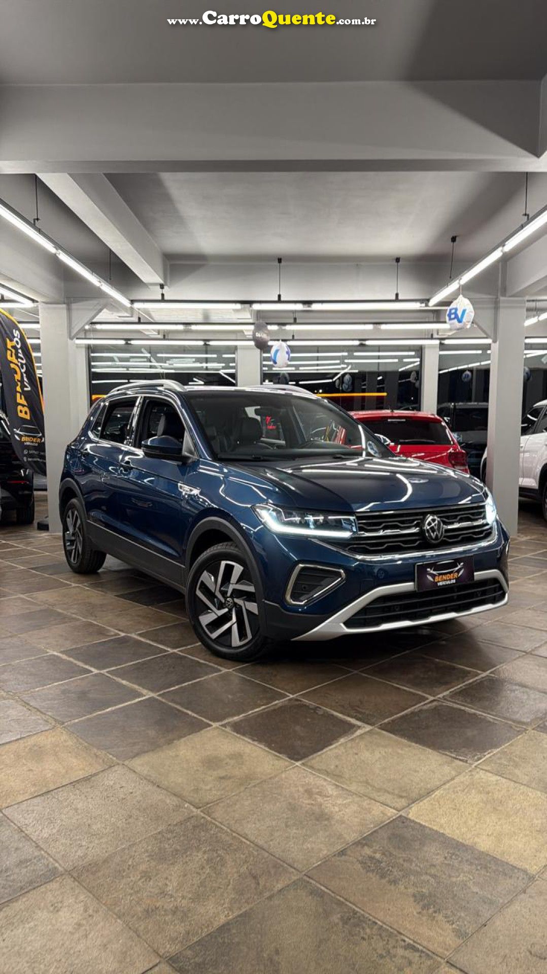 VOLKSWAGEN   T-CROSS HIGHLINE 1.4 TSI FLEX 16V 5P AUT   AZUL 2025 1.4 FLEX - Loja
