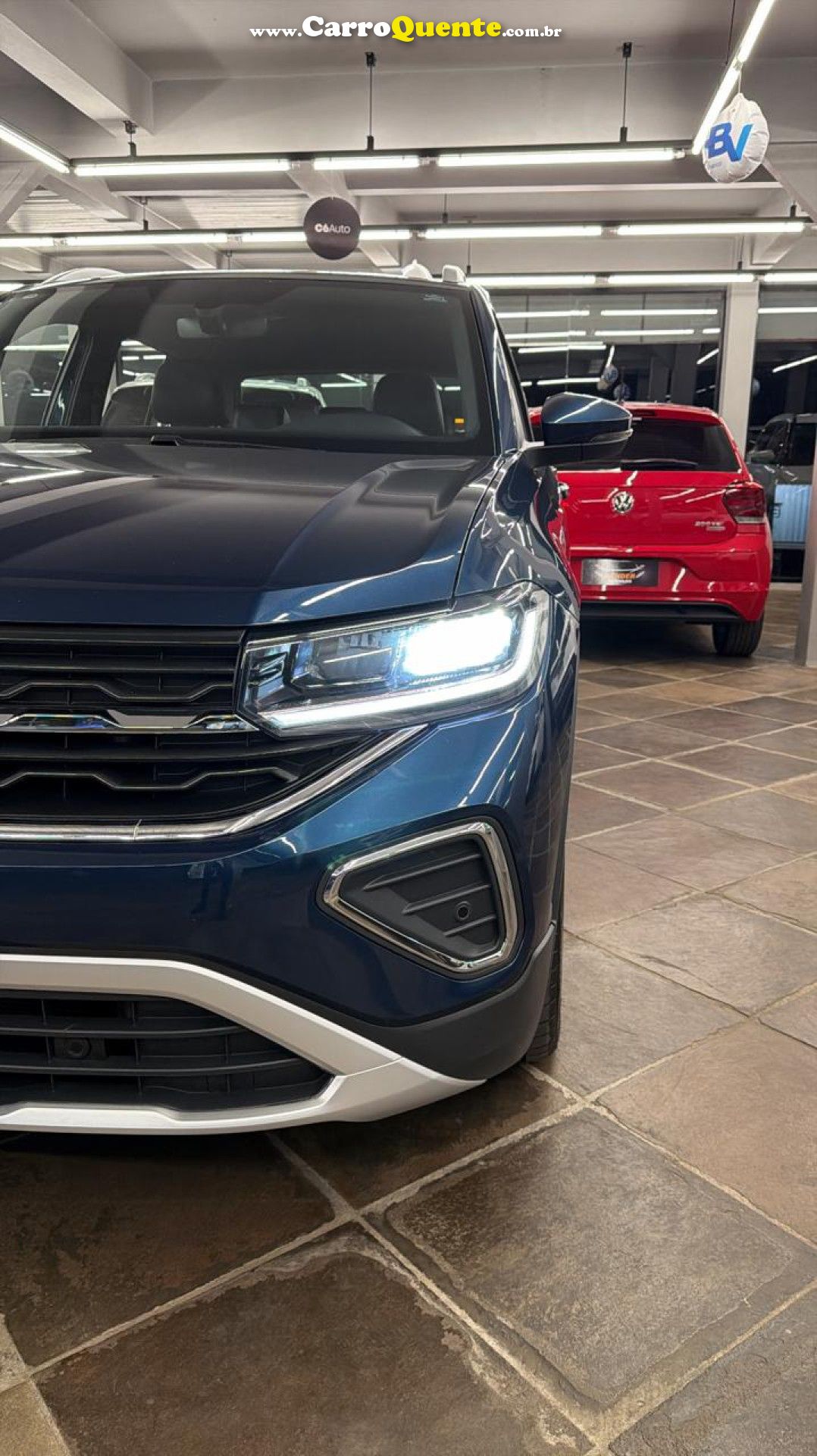 VOLKSWAGEN   T-CROSS HIGHLINE 1.4 TSI FLEX 16V 5P AUT   AZUL 2025 1.4 FLEX - Loja