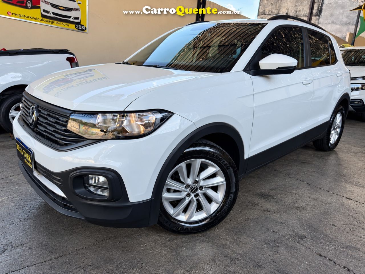VOLKSWAGEN   T-CROSS COMFOR. 200 TSI 1.0 FLEX 5P AUT.   BRANCO 2023 1.0 FLEX - Loja