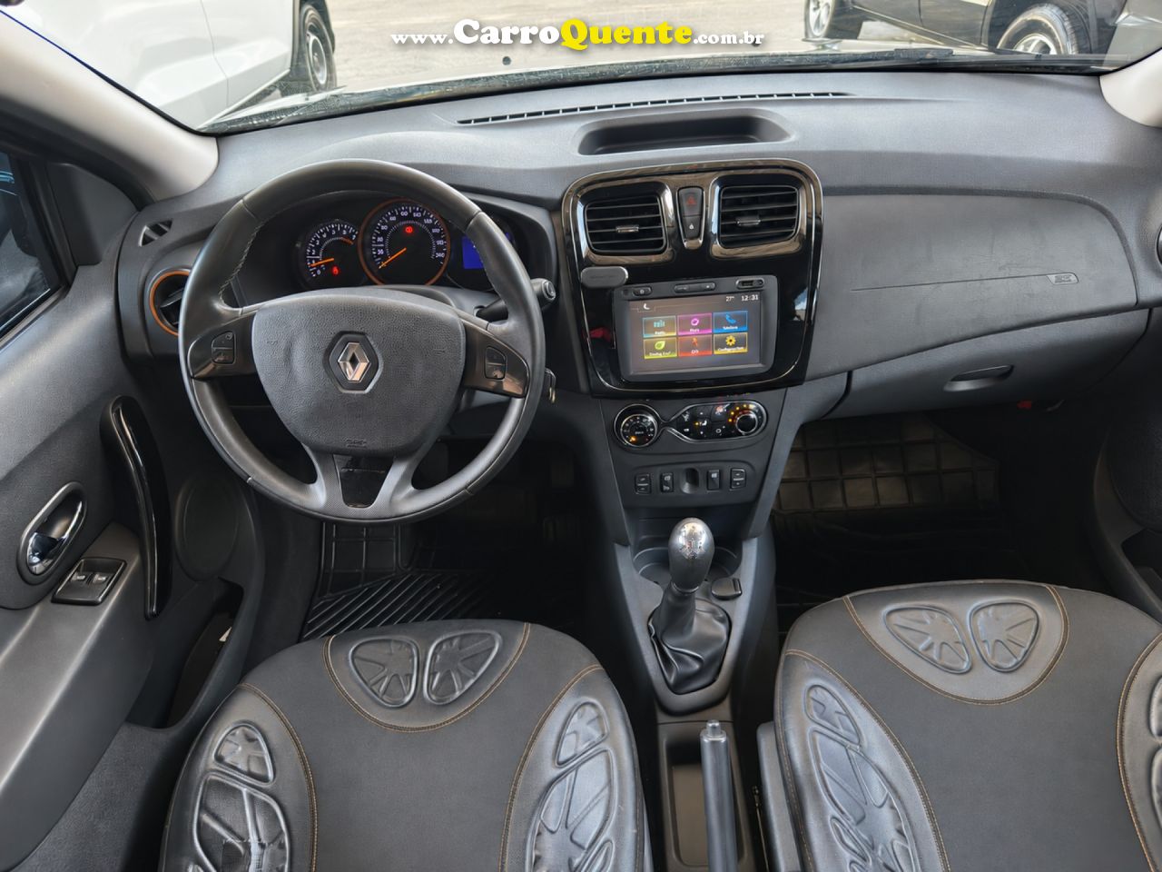 RENAULT   SANDERO STEPWAY HI-POWER 1.6 8V 5P   PRETO 2016 1.6 GASOLINA - Loja
