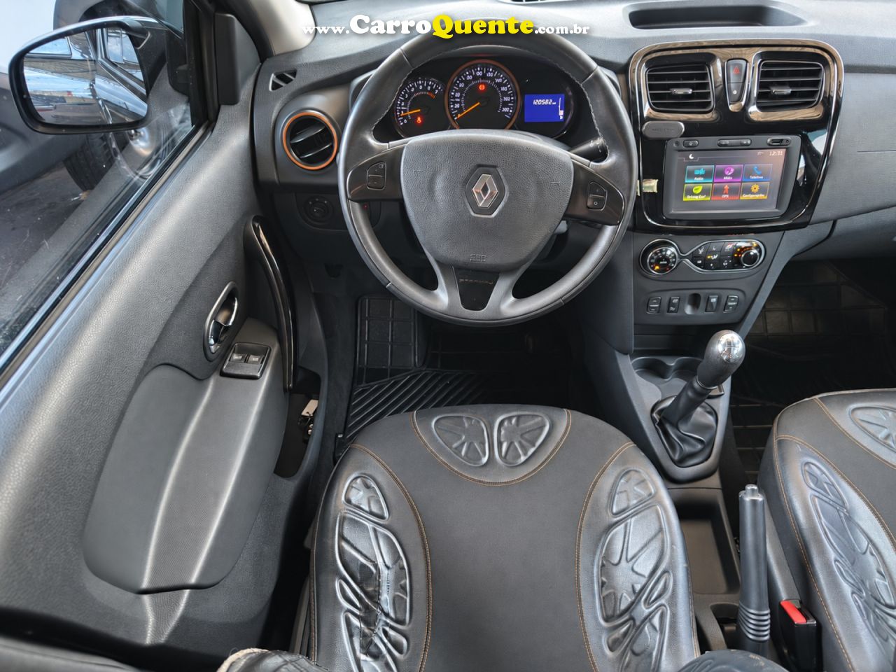 RENAULT   SANDERO STEPWAY HI-POWER 1.6 8V 5P   PRETO 2016 1.6 GASOLINA - Loja
