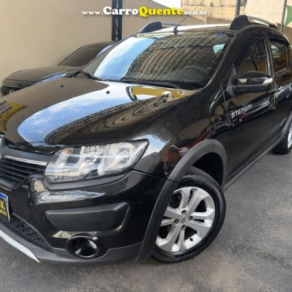 RENAULT   SANDERO STEPWAY HI-POWER 1.6 8V 5P   PRETO 2016 1.6 GASOLINA