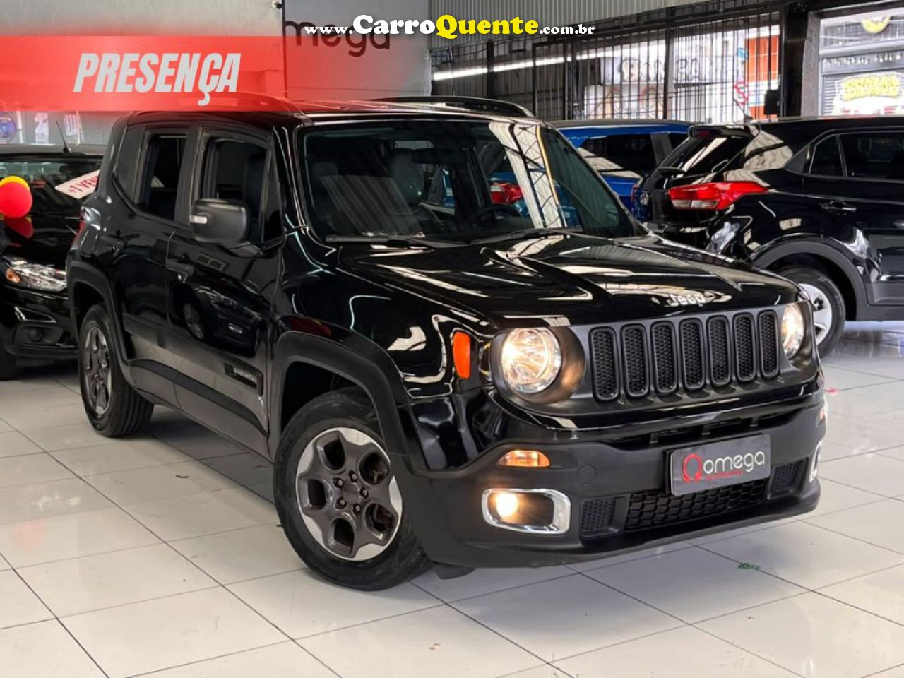 JEEP   RENEGADE SPORT 1.8 4X2 FLEX 16V AUT.   PRETO 2018 1.8 FLEX - Loja