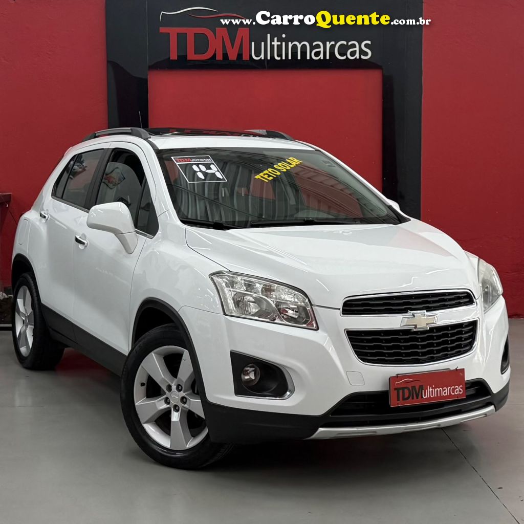 CHEVROLET   TRACKER LTZ 1.8 16V FLEX 4X2 AUT.   BRANCO 2013 1.8 FLEX - Loja