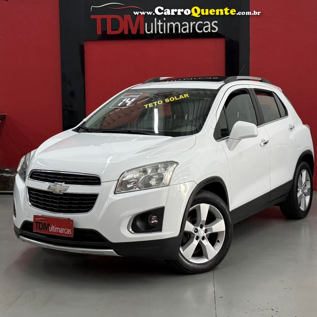 CHEVROLET   TRACKER LTZ 1.8 16V FLEX 4X2 AUT.   BRANCO 2013 1.8 FLEX - Loja
