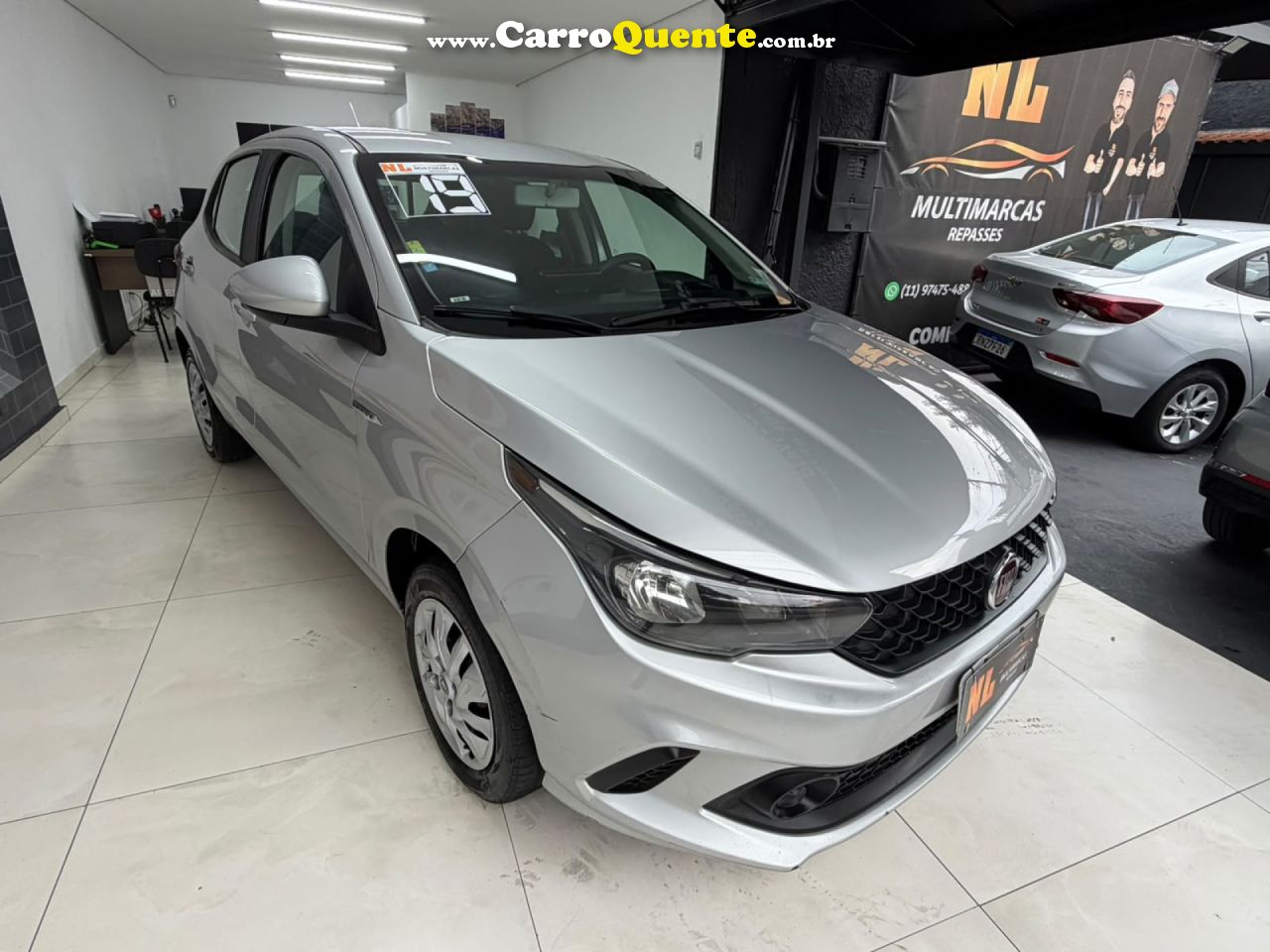 FIAT   ARGO DRIVE 1.0 6V FLEX   PRATA 2019 1.0 FLEX - Loja
