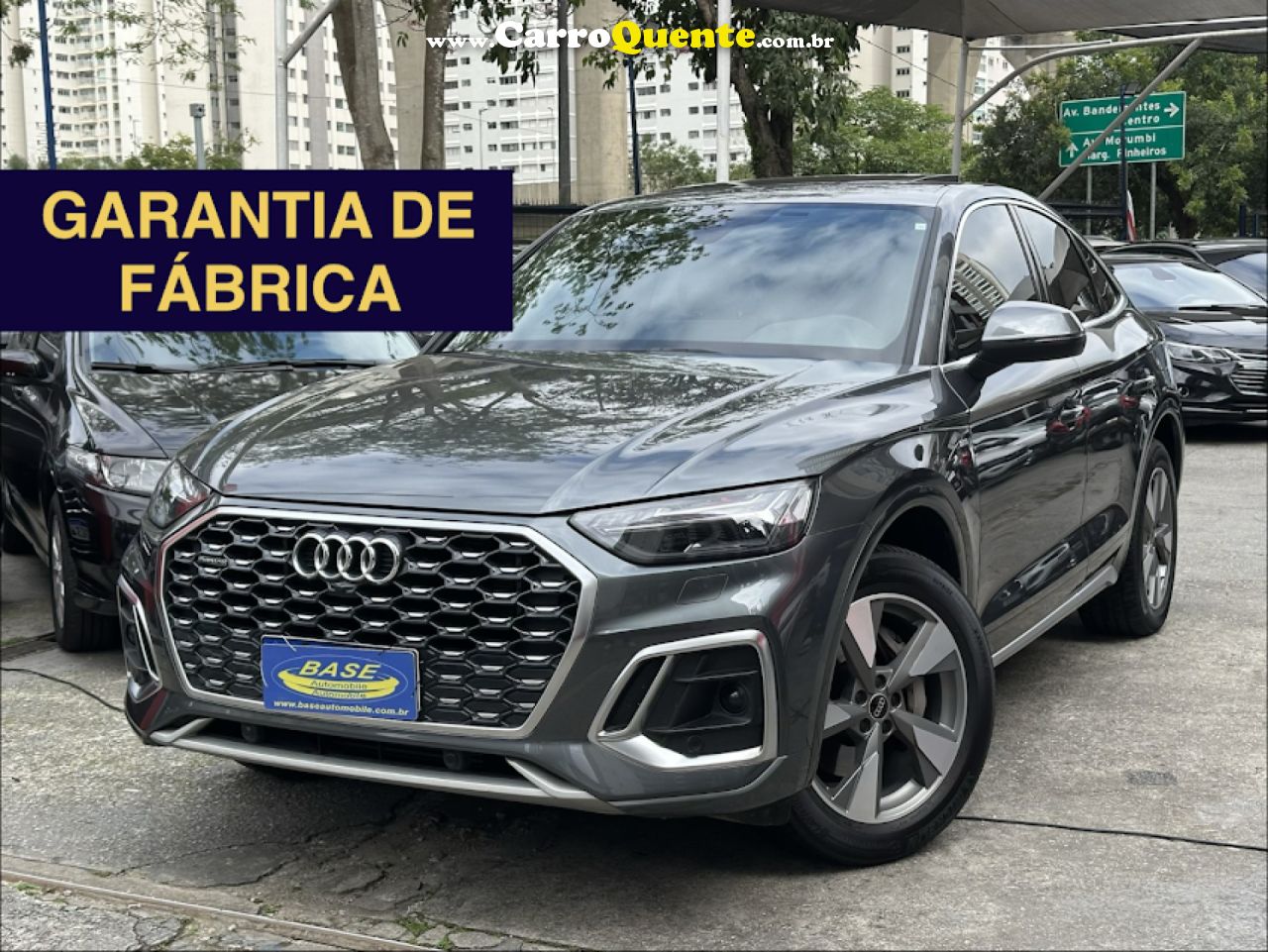 AUDI   Q5 PERFORMANCE 2.0 TFSIE S.TR. QT (HIB.)   CINZA 2024 2.0 GASOLINA E ELÉTRICO - Loja