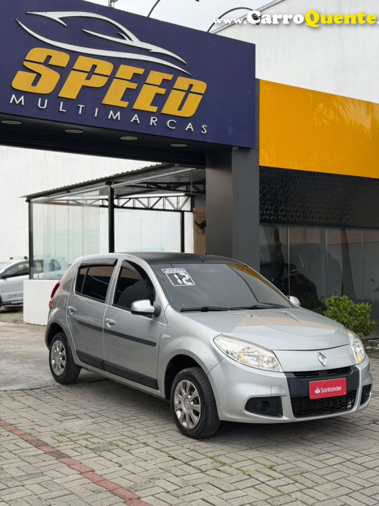 RENAULT   SANDERO EXPRESSION HI-FLEX 1.0 16V 5P   PRATA 2012 1.0 FLEX - Loja