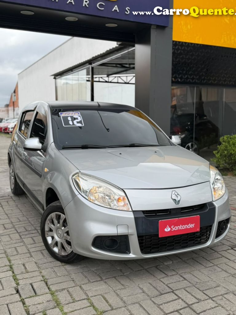 RENAULT   SANDERO EXPRESSION HI-FLEX 1.0 16V 5P   PRATA 2012 1.0 FLEX - Loja