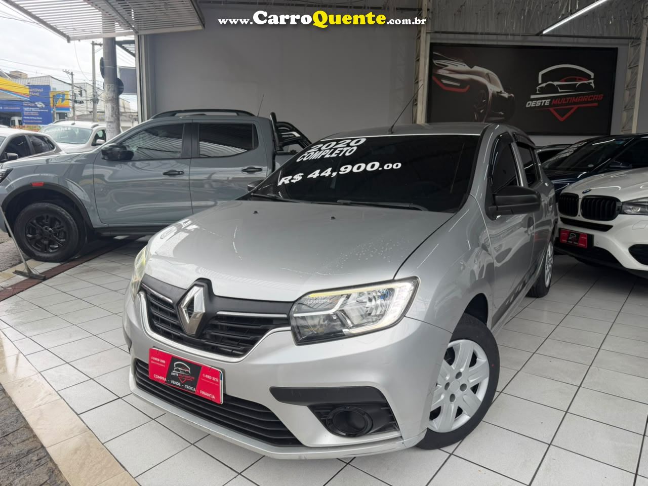 RENAULT   SANDERO LIFE FLEX 1.0 12V 5P MEC.   PRATA 2020 1.0 FLEX - Loja