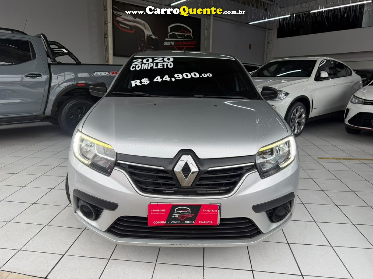 RENAULT   SANDERO LIFE FLEX 1.0 12V 5P MEC.   PRATA 2020 1.0 FLEX - Loja