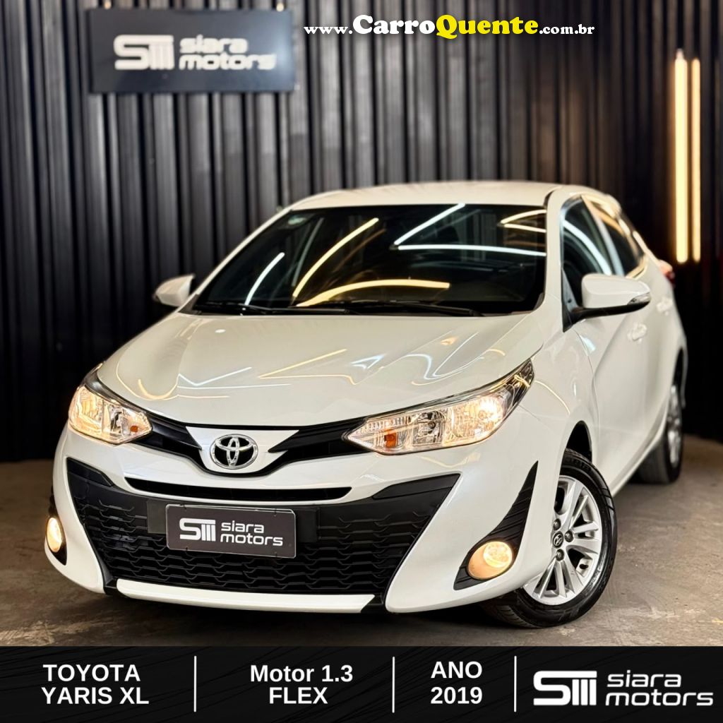 TOYOTA   YARIS XL PLUS TECH 1.3 FLEX 16V AUT.   BRANCO 2019 1.3 FLEX - Loja