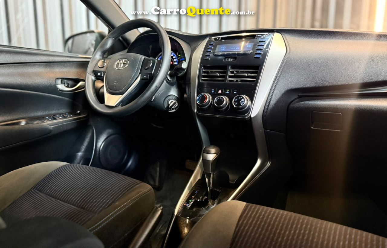 TOYOTA   YARIS XL PLUS TECH 1.3 FLEX 16V AUT.   BRANCO 2019 1.3 FLEX - Loja