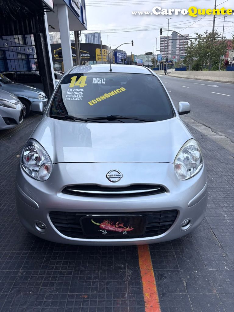 NISSAN   MARCH S 1.0 16V FLEX FUEL 5P   PRATA 2014 1.0 FLEX - Loja