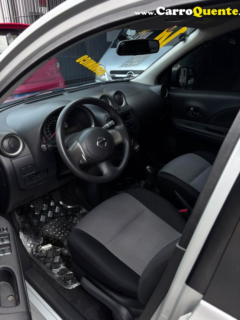 NISSAN   MARCH S 1.0 16V FLEX FUEL 5P   PRATA 2014 1.0 FLEX - Loja