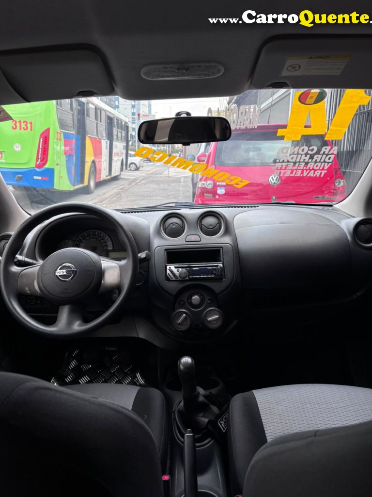 NISSAN   MARCH S 1.0 16V FLEX FUEL 5P   PRATA 2014 1.0 FLEX - Loja