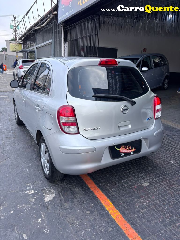 NISSAN   MARCH S 1.0 16V FLEX FUEL 5P   PRATA 2014 1.0 FLEX - Loja