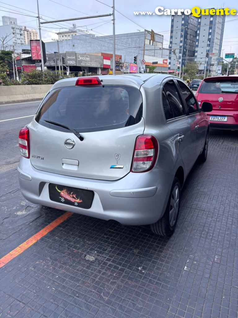 NISSAN   MARCH S 1.0 16V FLEX FUEL 5P   PRATA 2014 1.0 FLEX - Loja