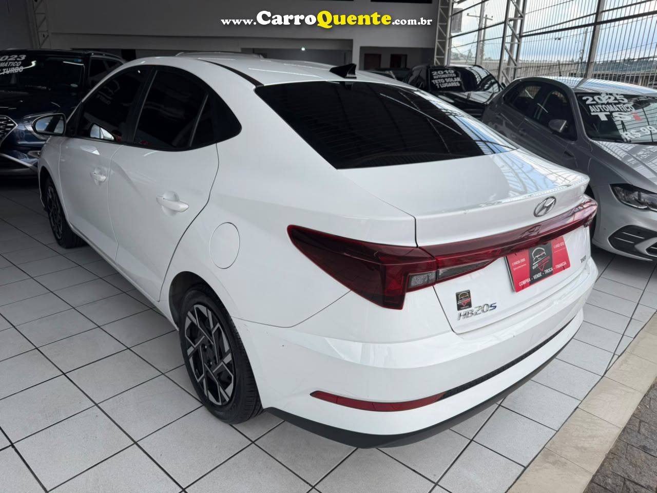 HYUNDAI   HB20S COMFORT 1.0 TB FLEX 12V AUT.   BRANCO 2024 1.0 FLEX - Loja