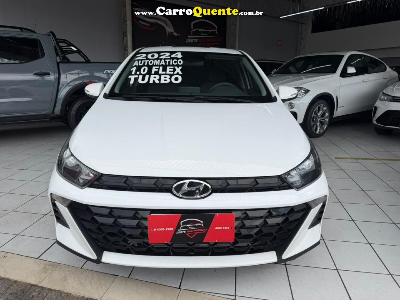 HYUNDAI   HB20S COMFORT 1.0 TB FLEX 12V AUT.   BRANCO 2024 1.0 FLEX - Loja