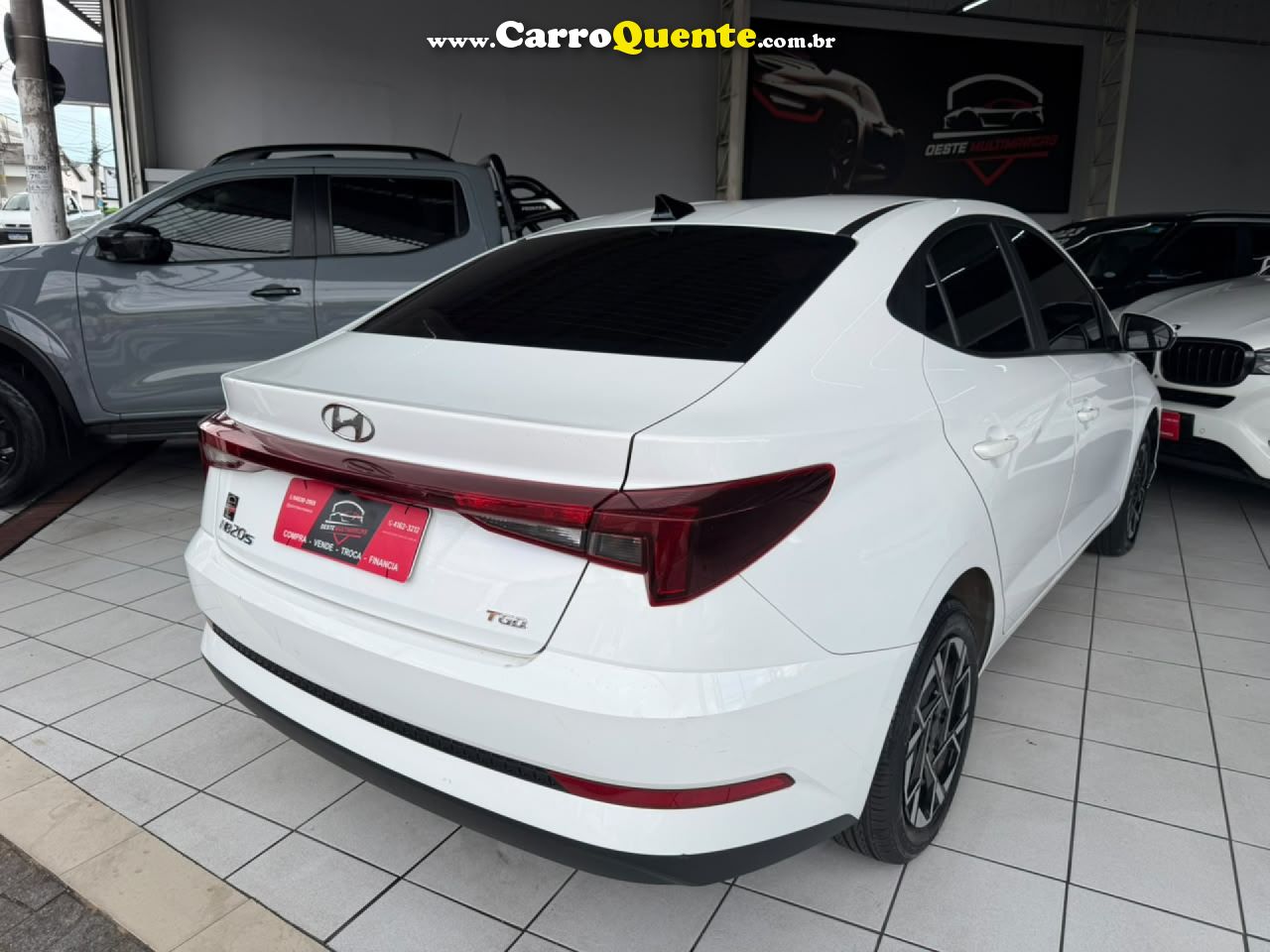 HYUNDAI   HB20S COMFORT 1.0 TB FLEX 12V AUT.   BRANCO 2024 1.0 FLEX - Loja