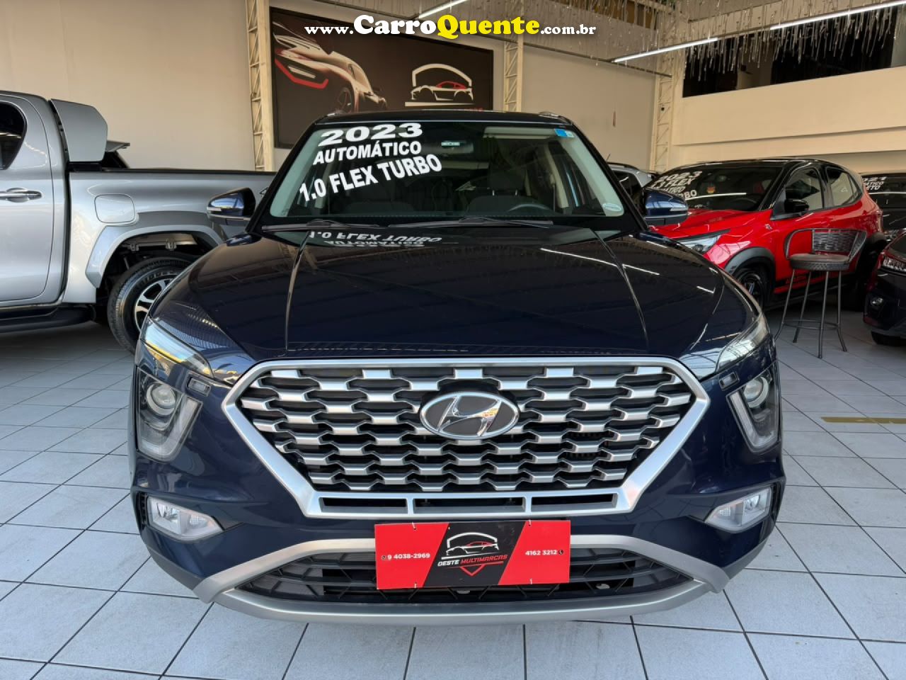 HYUNDAI   CRETA LIMITED 1.0 TB 12V FLEX AUT.   AZUL 2023 1.0 FLEX - Loja