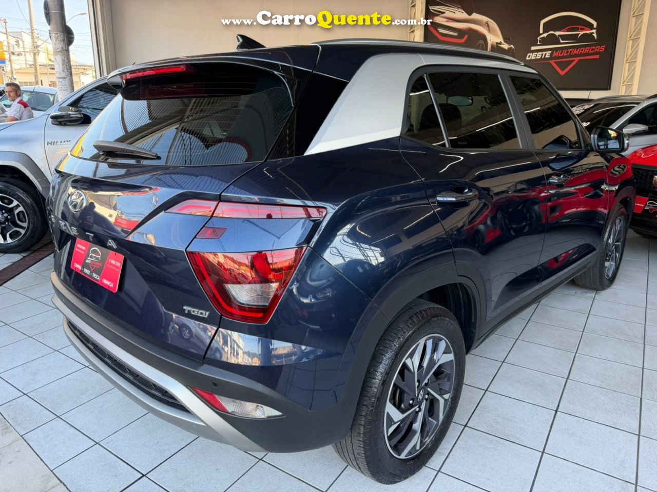 HYUNDAI   CRETA LIMITED 1.0 TB 12V FLEX AUT.   AZUL 2023 1.0 FLEX - Loja