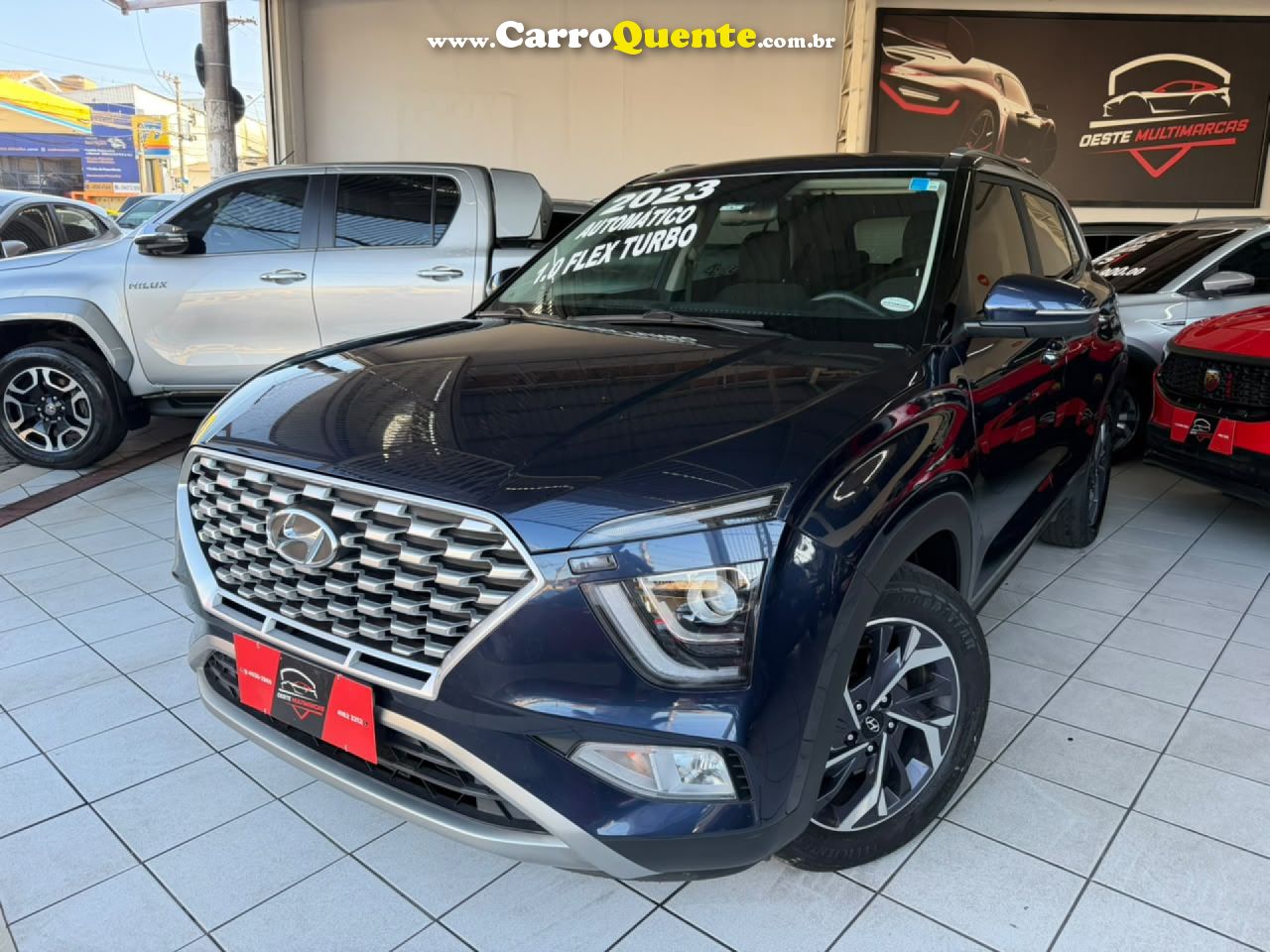 HYUNDAI   CRETA LIMITED 1.0 TB 12V FLEX AUT.   AZUL 2023 1.0 FLEX - Loja