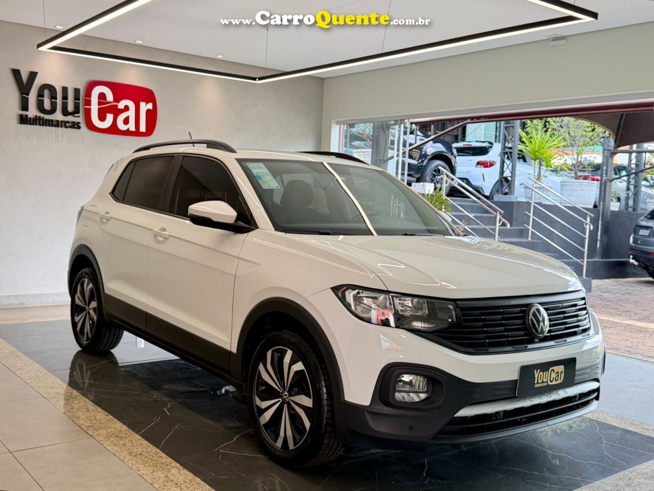 VOLKSWAGEN   T-CROSS 200 TSI 1.0  FLEX 12V 5P AUT.   BRANCO 2024 1.0 FLEX - Loja