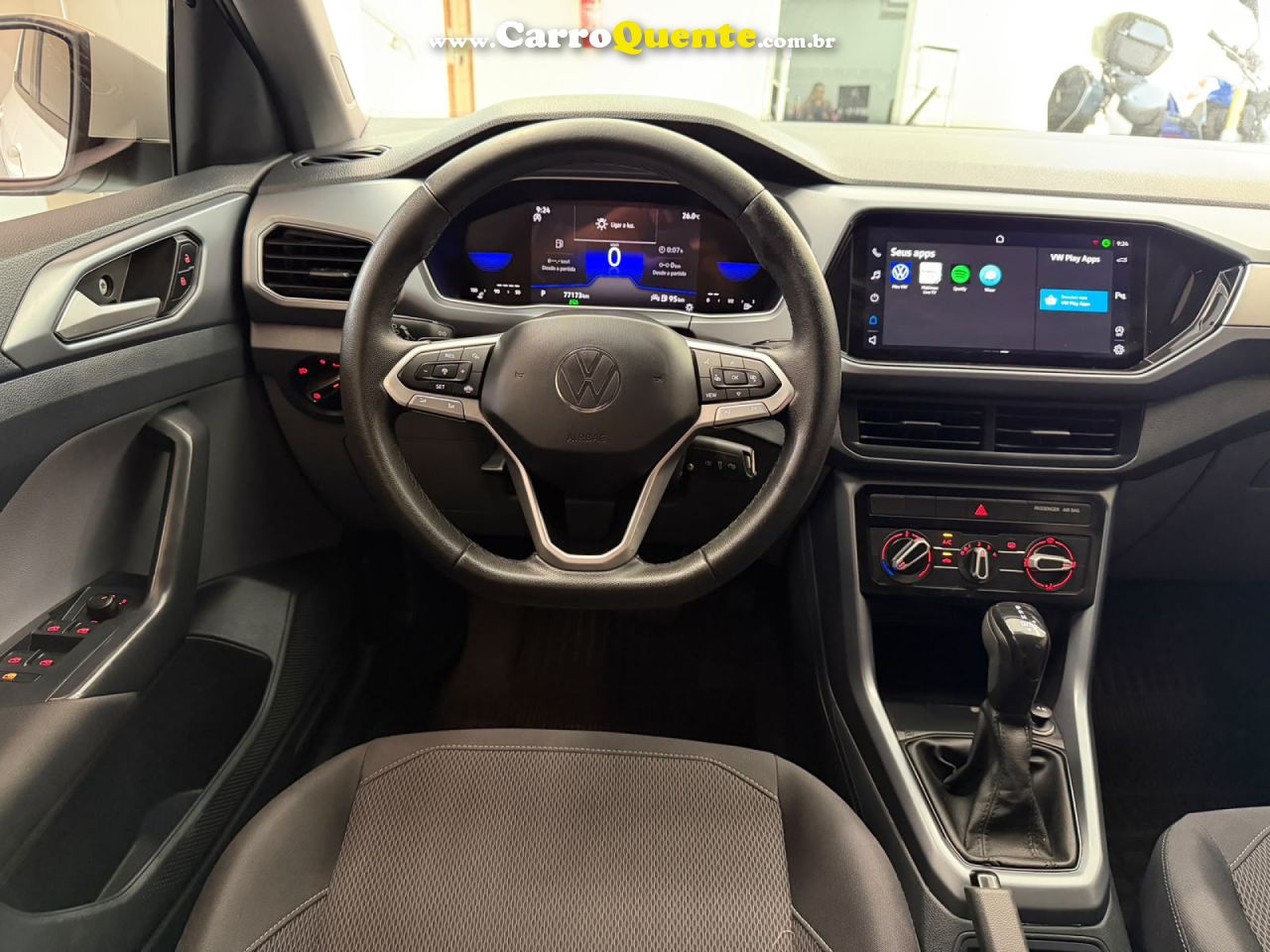 VOLKSWAGEN   T-CROSS 200 TSI 1.0  FLEX 12V 5P AUT.   BRANCO 2024 1.0 FLEX - Loja