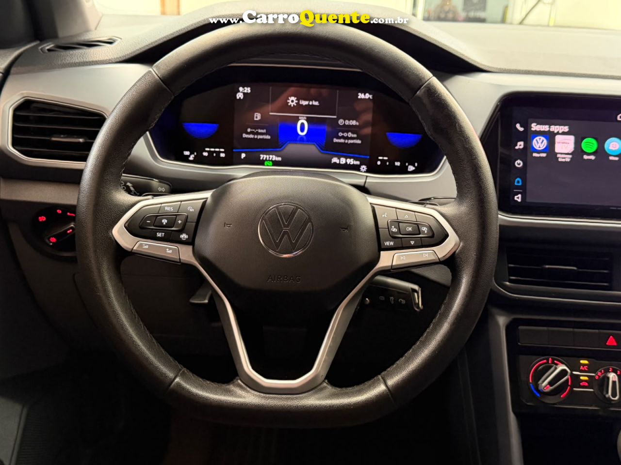 VOLKSWAGEN   T-CROSS 200 TSI 1.0  FLEX 12V 5P AUT.   BRANCO 2024 1.0 FLEX - Loja