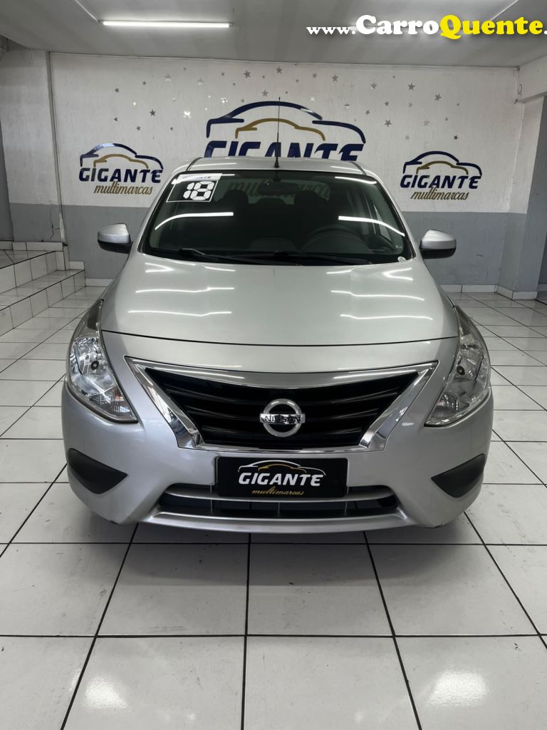 NISSAN   VERSA SV 1.6 16V FLEXSTART 4P AUT.   PRATA 2018 1.6 FLEX - Loja