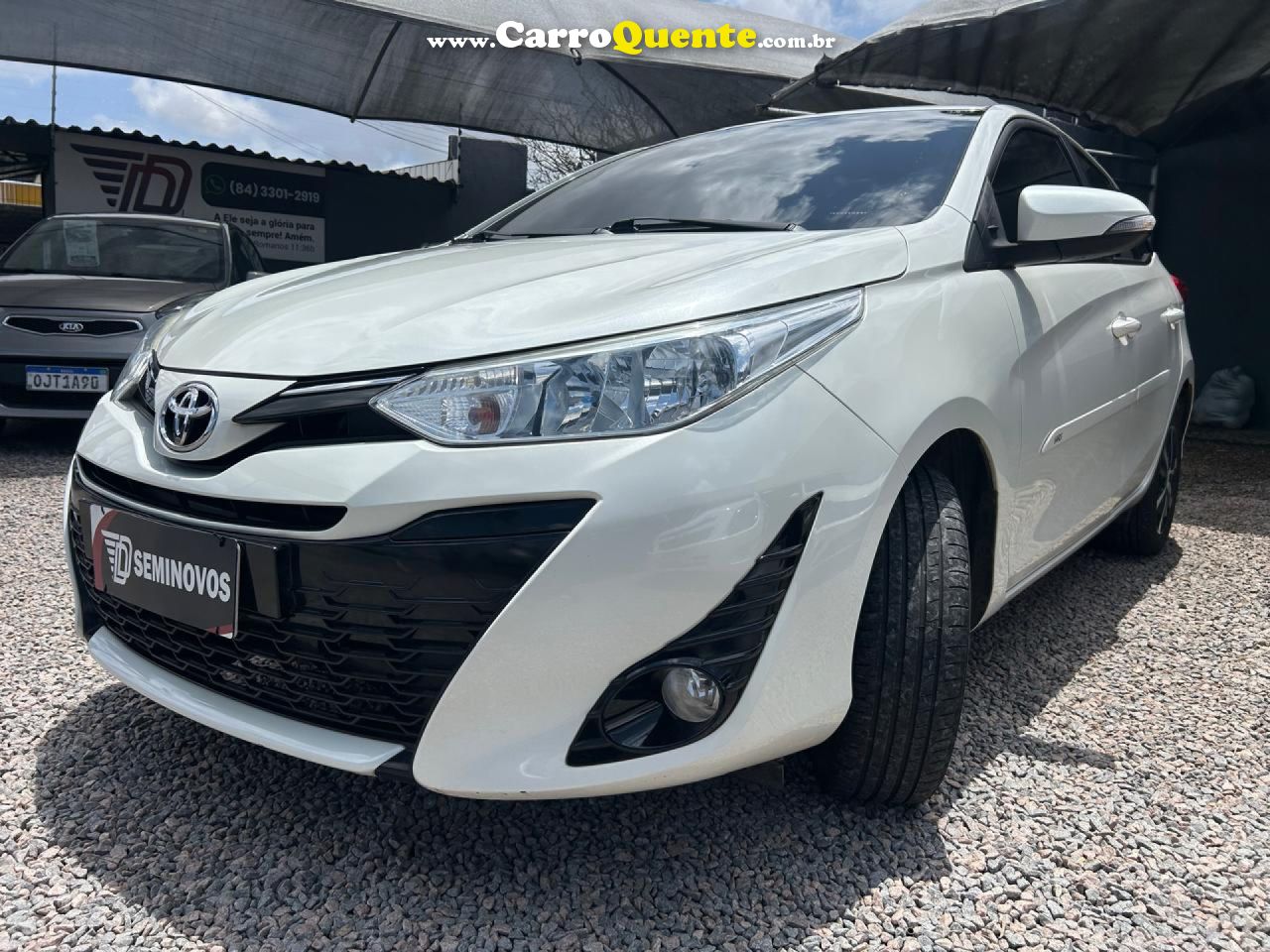 TOYOTA   YARIS XLS CONNECT 1.5 FLEX 16V 5P AUT.   BRANCO 2020 1.5 FLEX - Loja