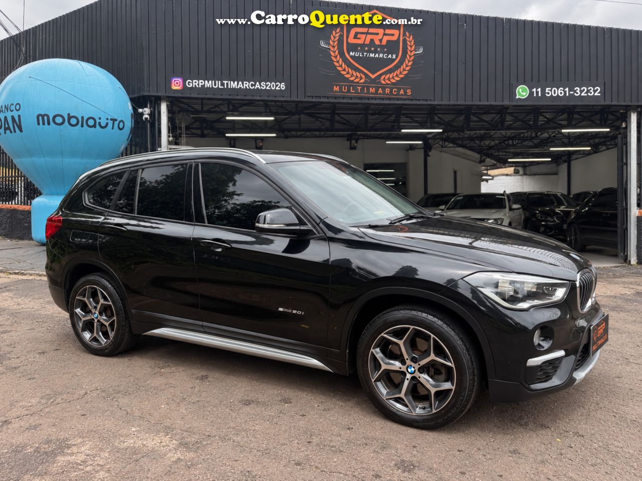 BMW   X1 SDRIVE 20I X-LINE 2.0 TB ACTIVE FLEX   PRETO 2016 2.0 FLEX - Loja