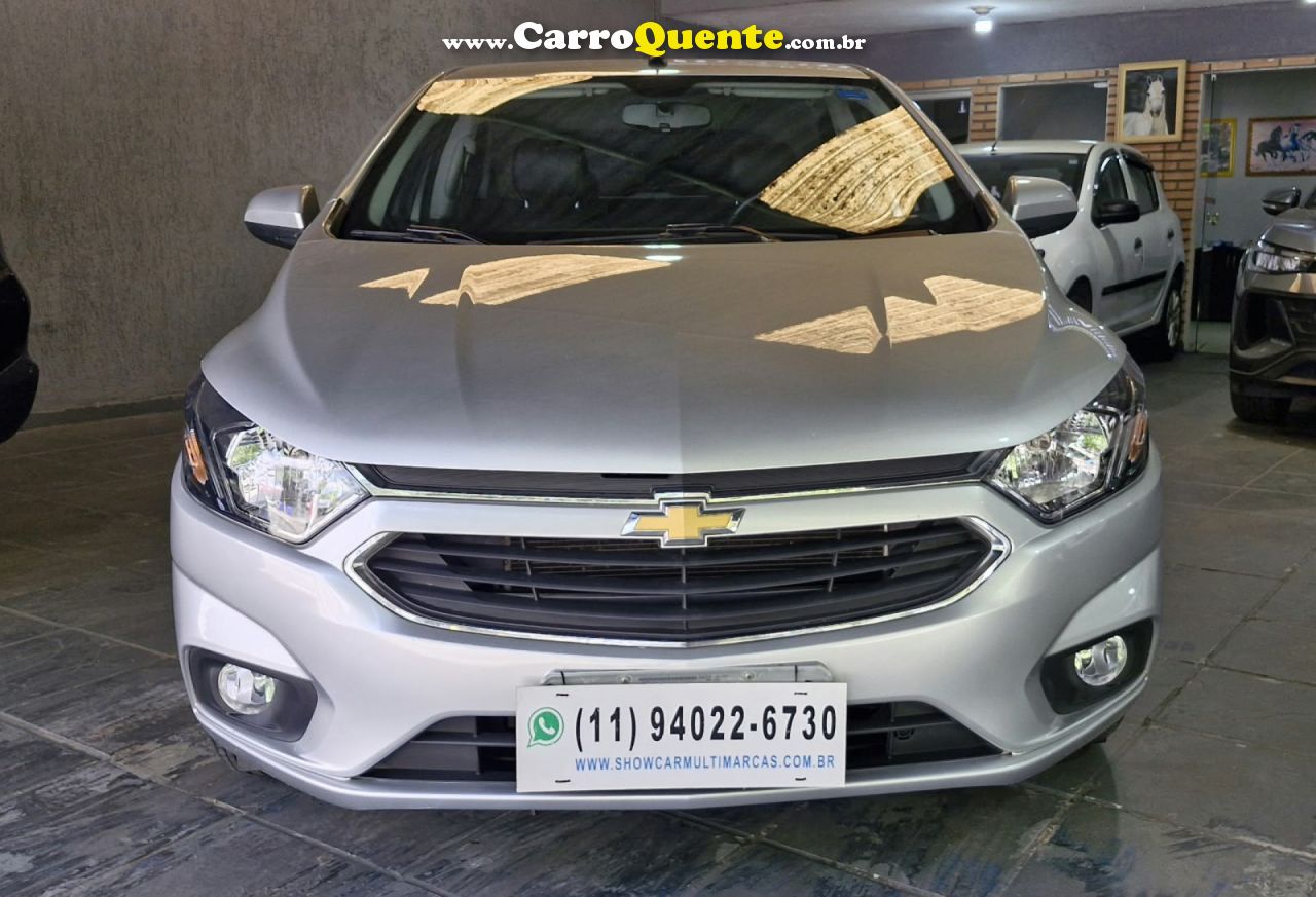 CHEVROLET   ONIX HATCH LTZ 1.4 8V FLEXPOWER 5P MEC.   PRATA 2018 1.4 FLEX - Loja