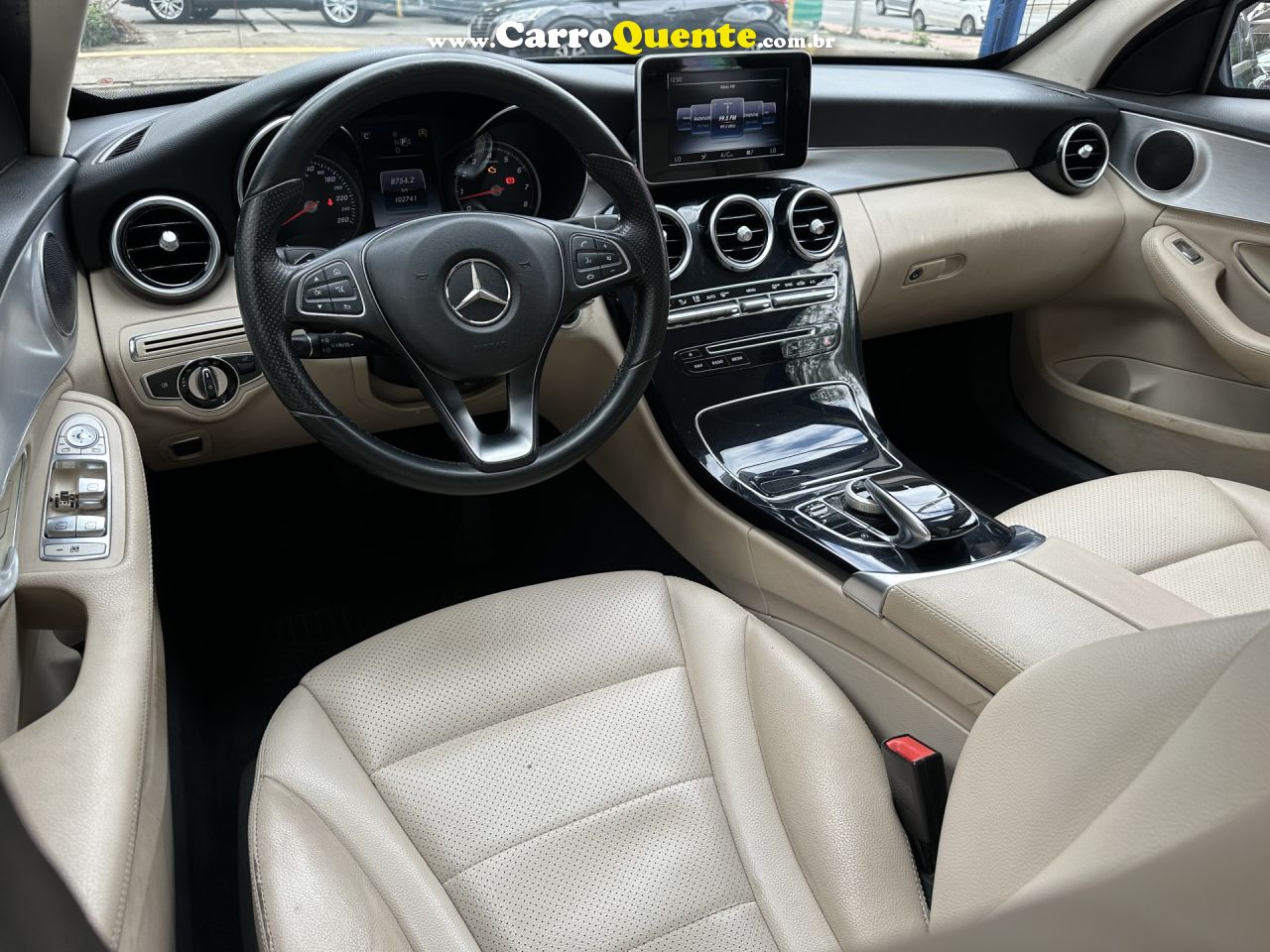 MERCEDES-BENZ   C-180 CGI AVANT. 1.61.6 FLEXTB 16V AUT.   PRETO 2015 1.6 T GASOLINA - Loja