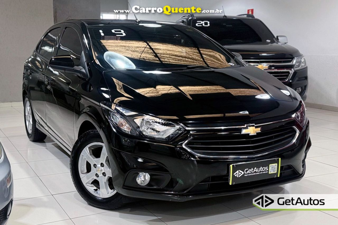 CHEVROLET   ONIX HATCH LT 1.4 8V FLEXPOWER 5P MEC.   PRETO 2019 1.4 FLEX - Loja