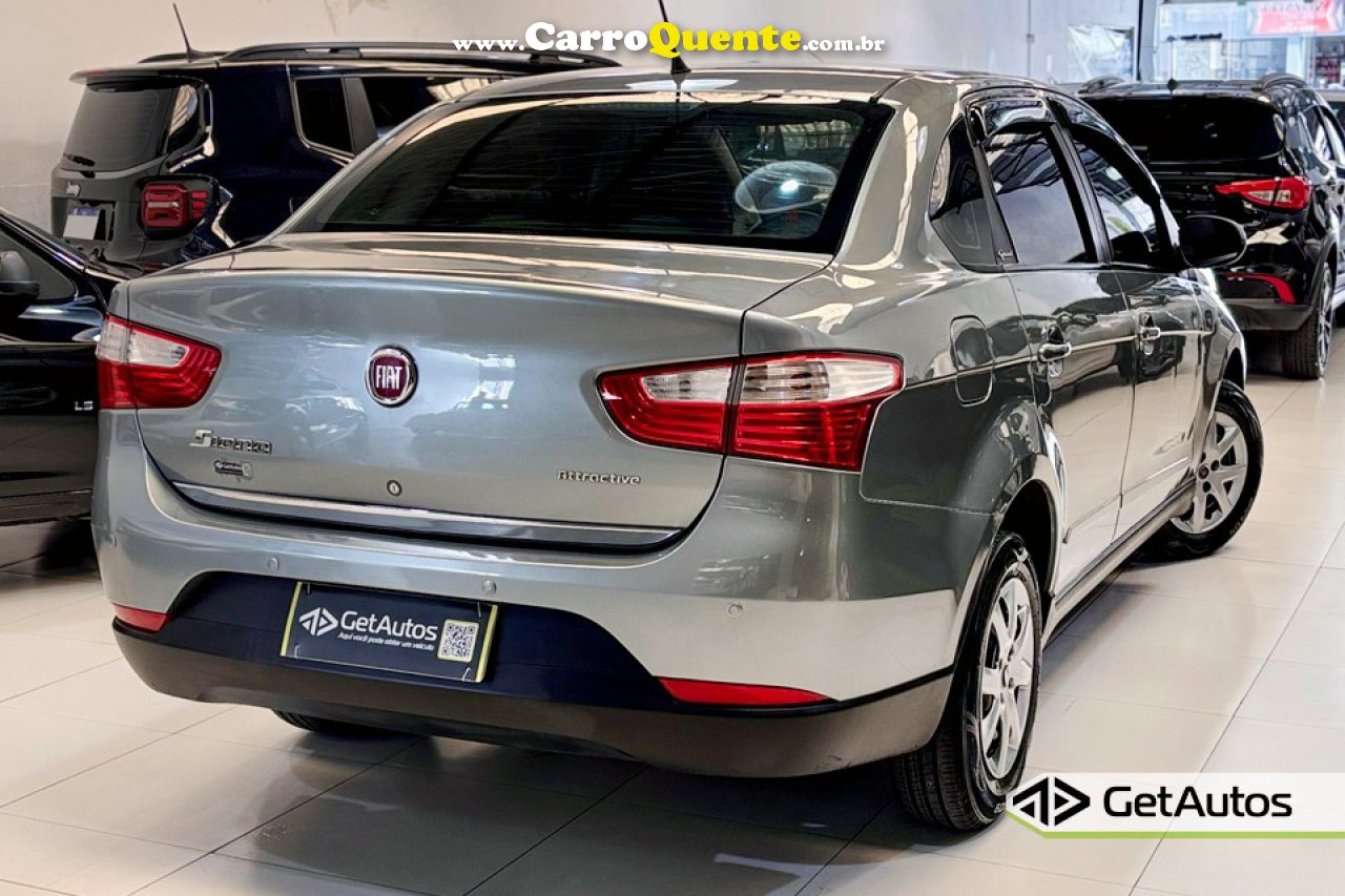 FIAT   GRAND SIENA ATTRAC. 1.4 EVO F.FLEX 8V   CINZA 2013 1.4 FLEX - Loja