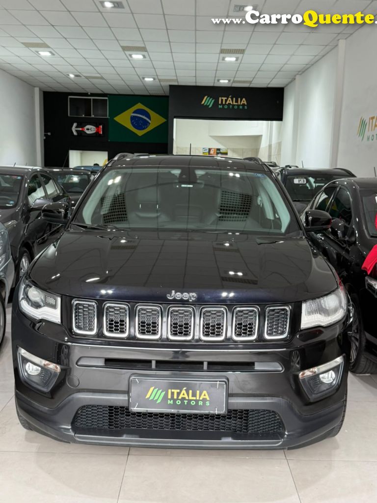 JEEP   COMPASS LONGITUDE 2.0 4X2 FLEX 16V AUT.   PRETO 2017 2.0 FLEX - Loja