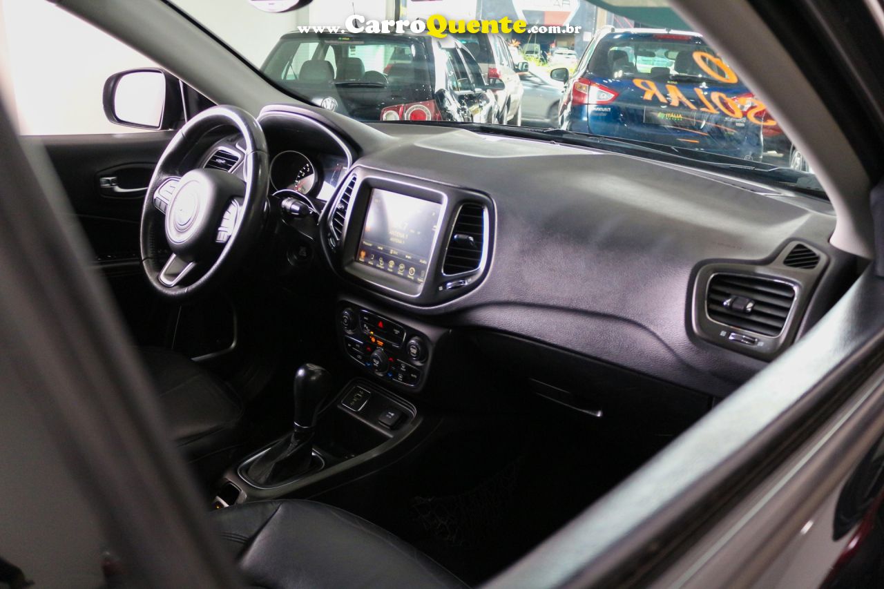 JEEP   COMPASS LONGITUDE 2.0 4X2 FLEX 16V AUT.   PRETO 2017 2.0 FLEX - Loja