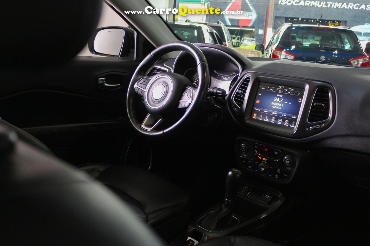 JEEP   COMPASS LONGITUDE 2.0 4X2 FLEX 16V AUT.   PRETO 2017 2.0 FLEX - Loja