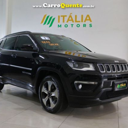 JEEP   COMPASS LONGITUDE 2.0 4X2 FLEX 16V AUT.   PRETO 2017 2.0 FLEX