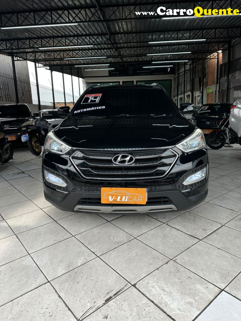 HYUNDAI   GRAND SANTA FÉ  3.3 V6 4X4 TIPTRONIC   PRETO 2014 3.3 GASOLINA - Loja