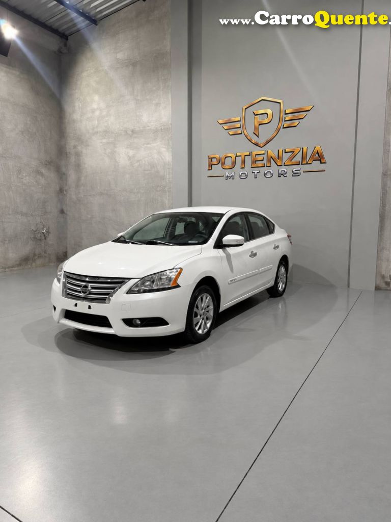 NISSAN   SENTRA SV 2.0 FLEXSTART 16V AUT.   BRANCO 2016 2.0 GÁS NATURAL - Loja